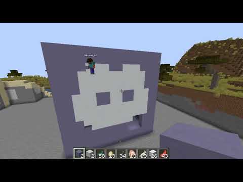 D1TB01 - Building a Discord logo in Minecraft (with Windows 16) [+Discord Server]