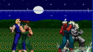 preview picture of video 'God Ryu & Raging Ken VS. Shin Gouki & God Silver'