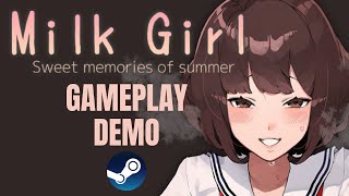 Milk Girl: Sweet memories of summer - Gameplay PC DEMO #MilkGirl