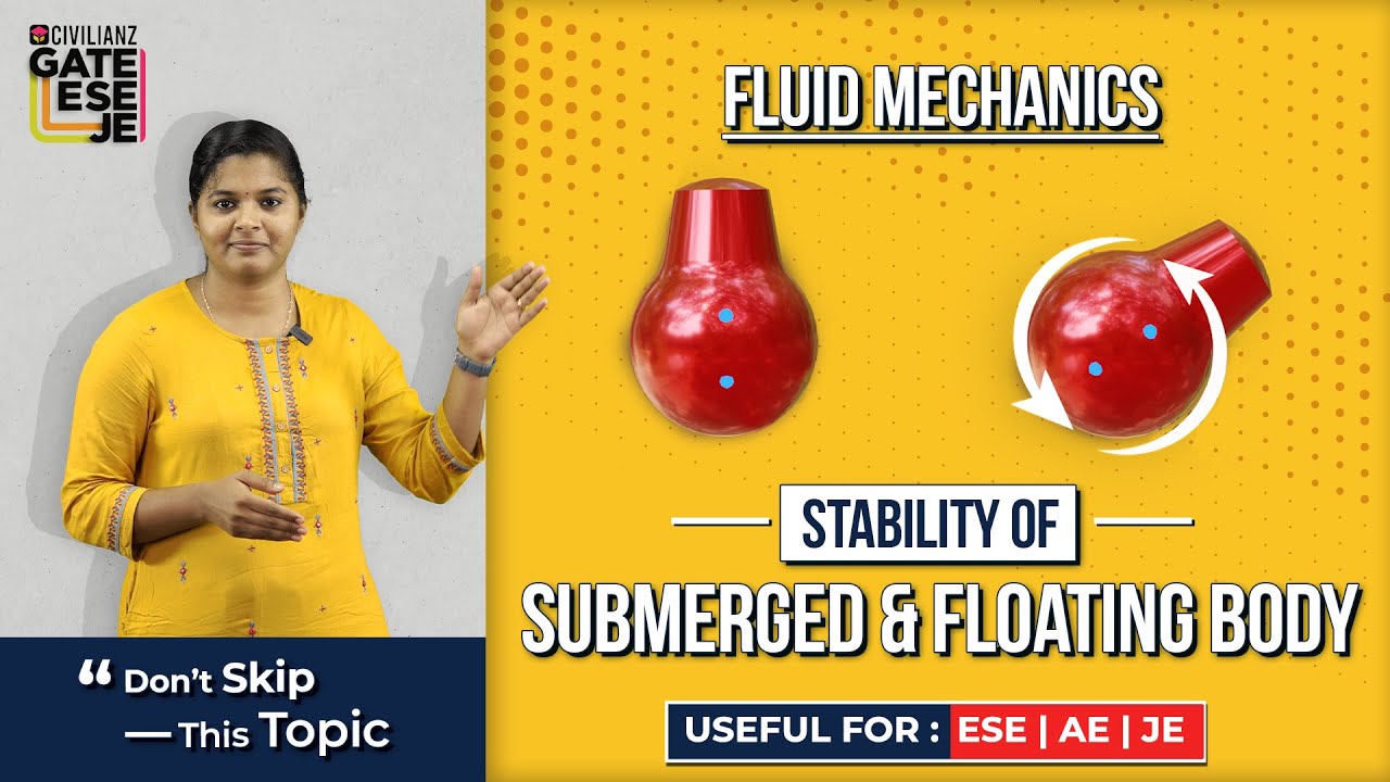 Stability of submerged & Floating Body | Fluid Mechanics #sscje #civilengineering #gate