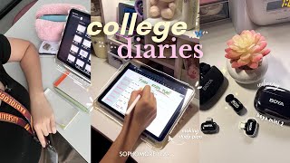 college diaries 🍡 | day in my life, study plan, quizzes, grocery run & unboxing boya mini 2
