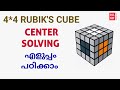 How To Solve 4 4 Rubik S Cube Centers Malayalam All Set By Arun