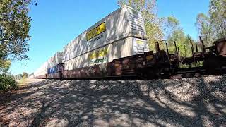 Norfolk Southern 29F heads South thru Helenwood Tennessee
