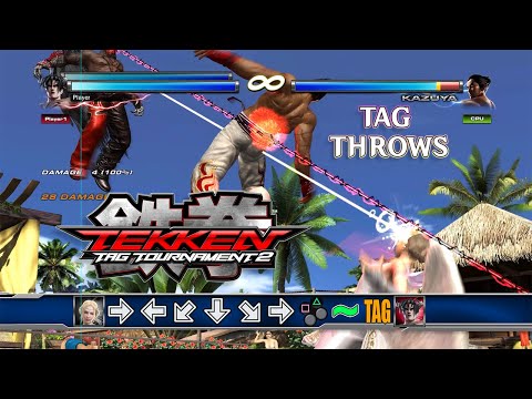 TEKKEN TAG 2 | ALL TAG THROWS | WITH COMMANDS