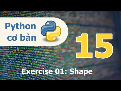 Lập trình Python cơ bản Bài 15 Exercies 01 Shape