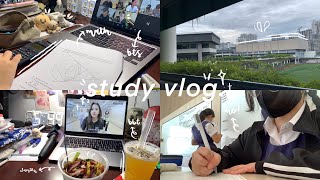 productive study vlog 🌷| waking up at 3am, mugging, no sleep