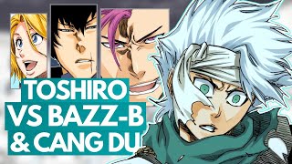 TOSHIRO HITSUGAYA vs BAZZ-B & CANG DU - Bleach Battle ANALYSIS | Trial By Fire