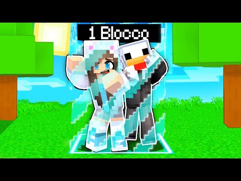 MINECRAFT MA GIOCHIAMO BLOCCATI IN SOLO 1 BLOCCO!