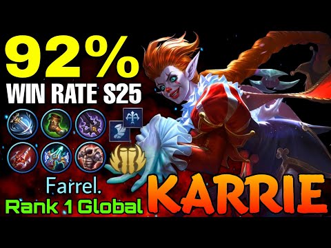 92% Win Rate S25 Karrie the Jester - Top 1 Global Karrie by Farrel. - Mobile Legends
