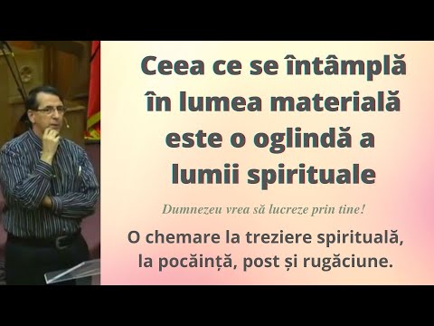 What happens in the material world is a mirror of the spiritual world (Daniel Brânzei)