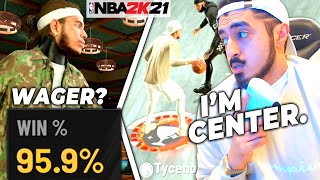 I Played a 2v2 Wager as CENTER in NBA 2K21...