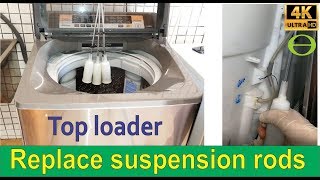 Replacing suspension rods and springs on a top loader washing machine