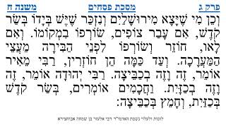 מסכת פסחים פרק ג משנה ח