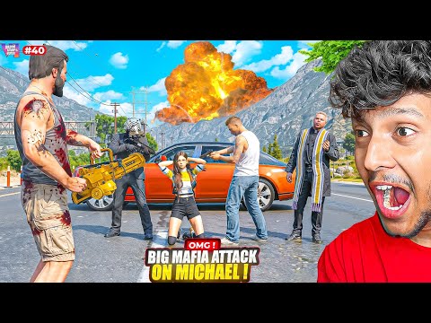 OMG! BIG MAFIA ATTACK on MICHAEL in GTA 5 REAL LIFE!😱 #40