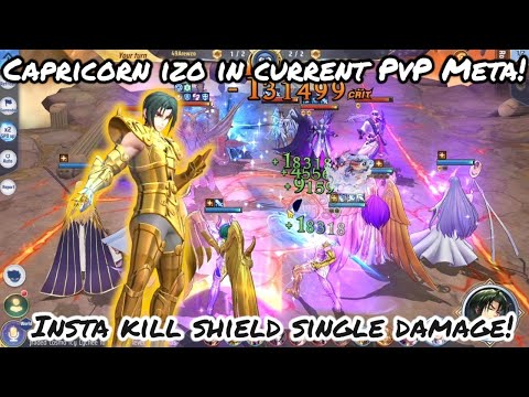Saint Seiya: Awakening (KOTZ) - Capricorn Izo in Current PvP Meta! Insta Kill Shield Single DMG!