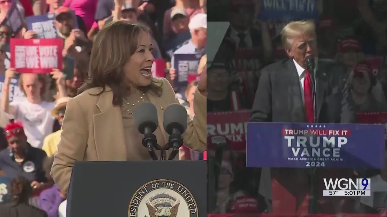 Trump, Harris campaign in crucial swing states