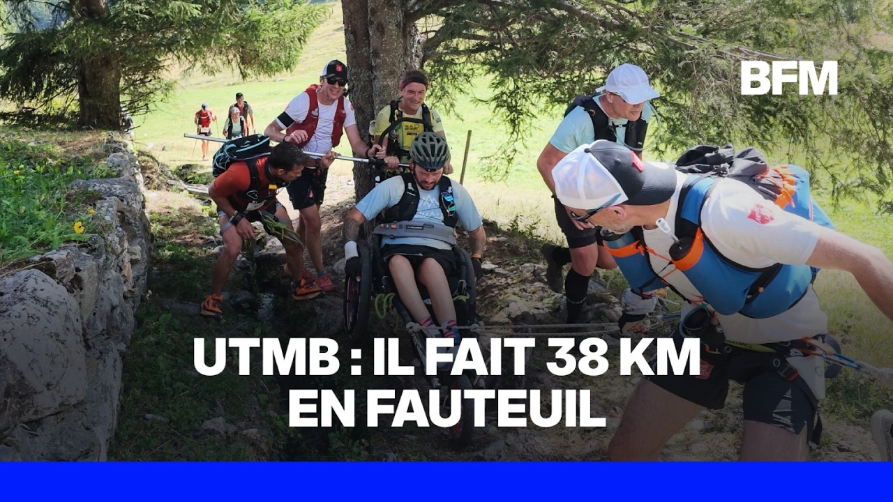 UTMB: Pierre est le premier à faire la MCC, une course de 38 km en fauteuil roulant