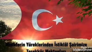 4. Sınıf Öğrencilerinden Mehmet Akif Ersoy'a Teşekkür Mektupları