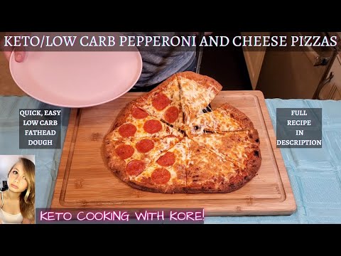 KETO / LOW CARB Pepperoni Pizza and Cheese Pizza!!