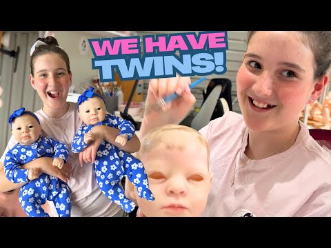 *REBORN TWINS* WORKSHOP UPDATE *ALIYAH PAINTS HAIR*