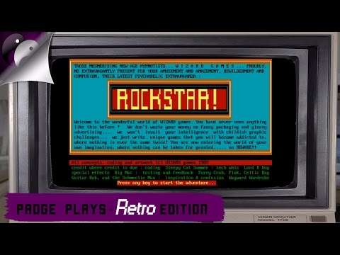Padge Plays! Retro Edition - Rockstar! (1989 -Wizard Games) - Rock Star Simulator Game DOS
