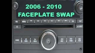 How to swap Chevy Cobalt/HHR radio faceplates (and similar 2006 to 2011 GMLAN radios) Fix AUX port