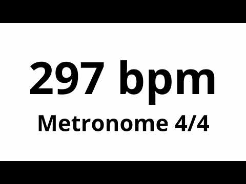 297 bpm tempo ' metronome ' 4/4