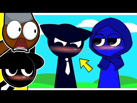 Black is neko!?!? Incredibox Sprunki OC Animation Reaction | Black x Jevin | Sprunki react to tiktok