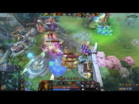 Bristleback - rampages in enemy fountain with Bloodstone!