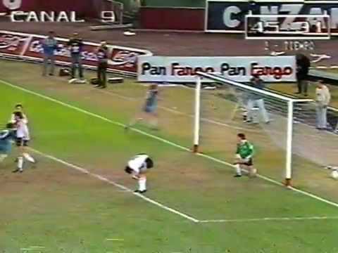 Gol de RACING - Nestor Fabri a River Superocopa 1988
