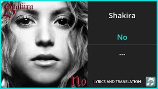 Shakira - No Lyrics English Translation - Spanish and English Dual Lyrics  - Subtitles Lyrics