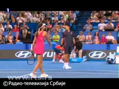 Novak Djokovic impression Ana Ivanovic and dancing Gangnam Style