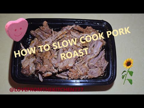 How to Slow Cook Pork Roast | Slow Cooker Dinner