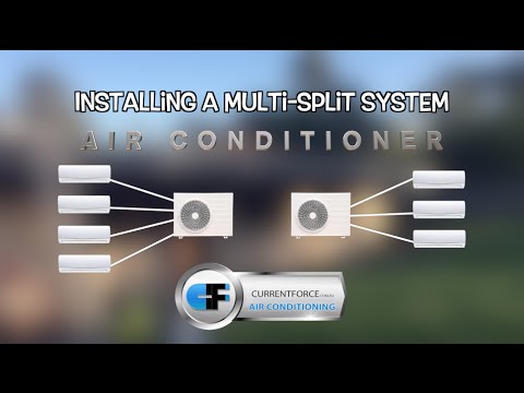 How to install multi split inverter air conditioner