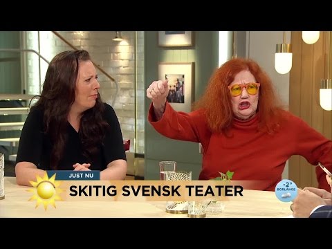 Försvarar svensk teater: "Vi kissar på scen!" - Nyhetsmorgon (TV4)