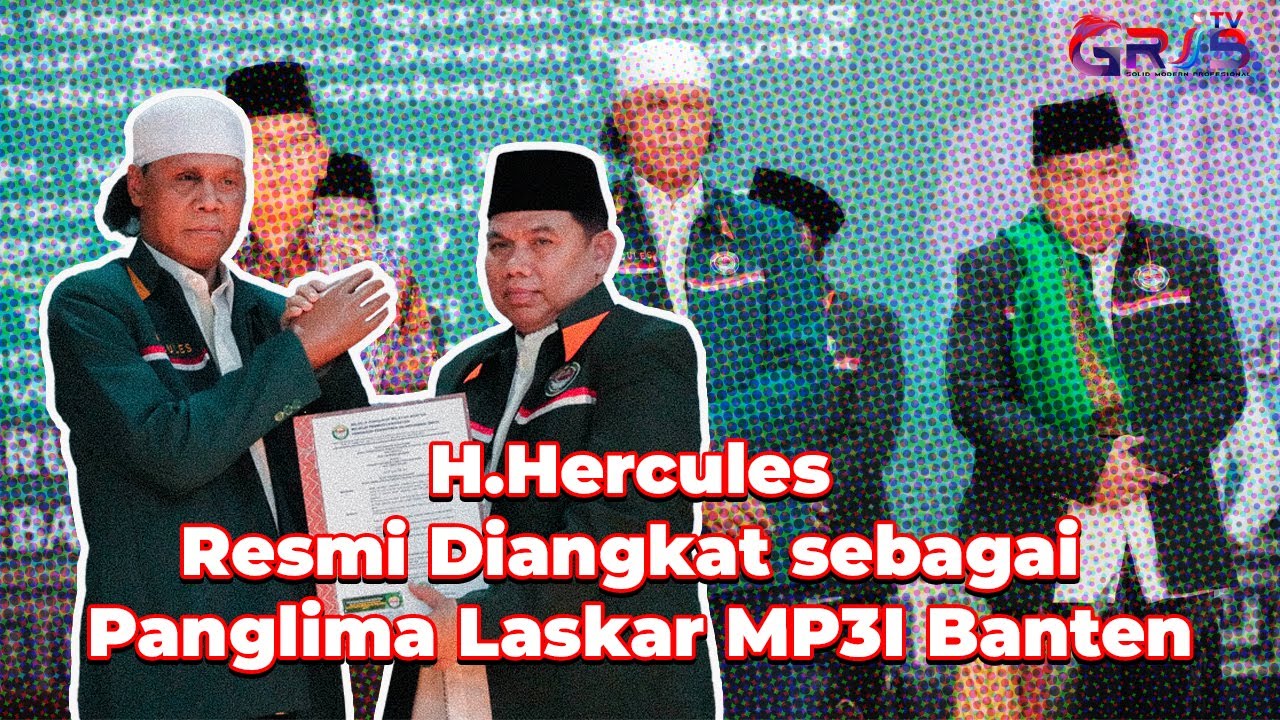 Momen Pengukuhan Haji Hercules sebagai Panglima Laskar MP3I Banten