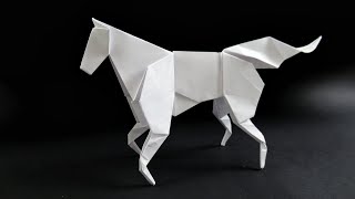 How to make a paper horse - easy origami instructi