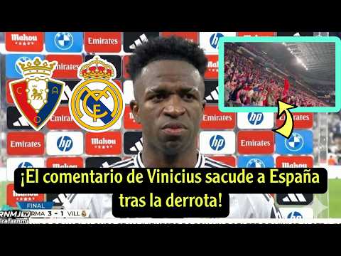 You won't believe what Vinicius Junior said after Real Madrid's defeat against Osasuna!