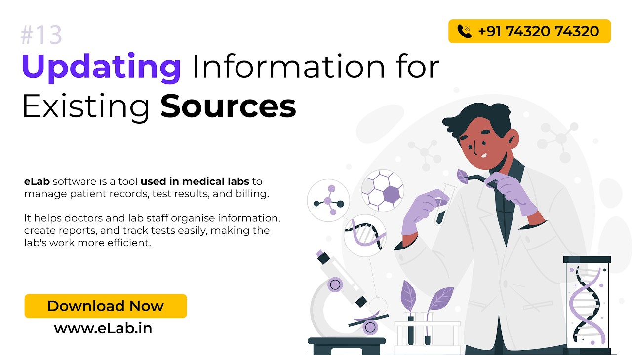 How to Edit or Modify Existing Sources in eLab Software