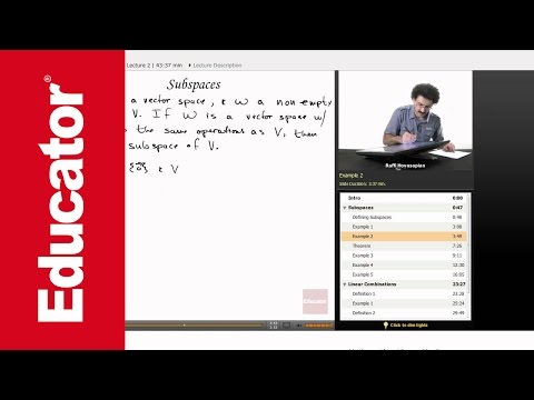 Introduction of Subspaces