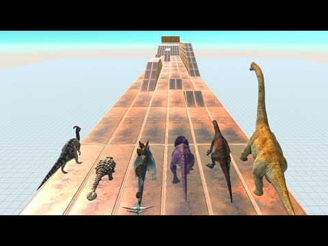 Dinosaur Speed Race get a Pig - Animal Revolt Battle Simulator