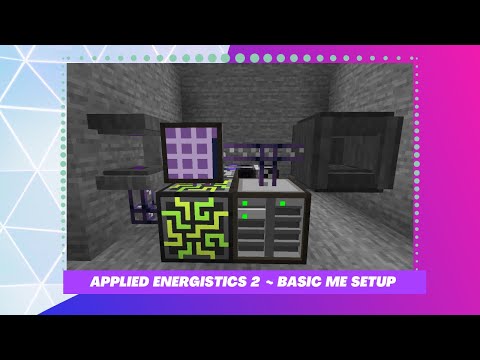 Minecraft Mod Tutorial ~ Applied Energistics 2  or AE2 ~ 1.15.2 Version Basic ME Setup with Recipes