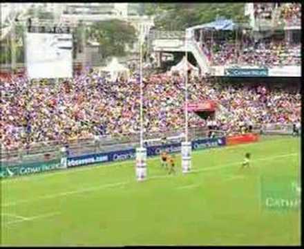 Hong Kong Sevens 2007 - S.A.Vs Samoa - Lolo Lui drop goal