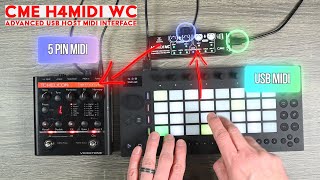 Video thumbnail for CME H4MIDI WC - Advanced USB Host MIDI Interface with optional Bluetooth MIDI by CME Pro - The MIDI Experts