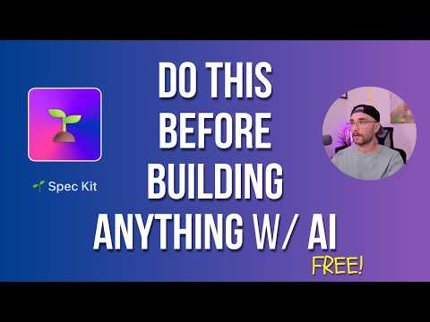 GitHub Spec Kit: Use THIS Before Building Anything with AI (Tutorial)