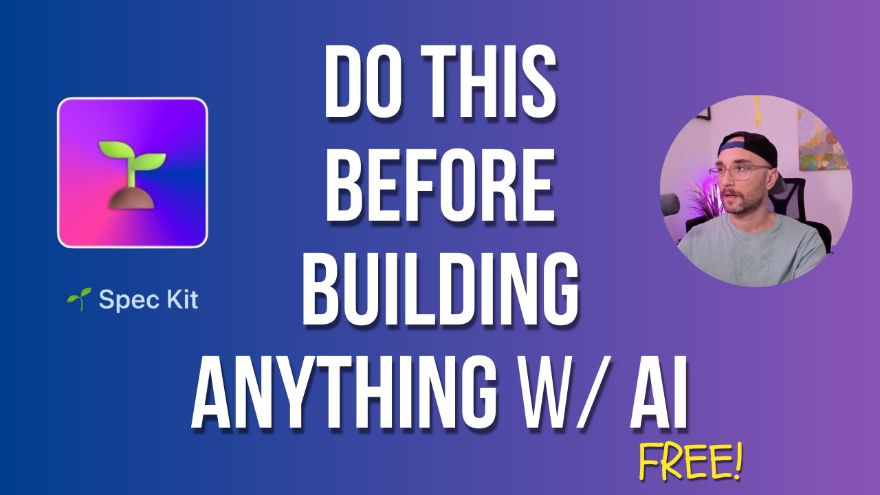 GitHub Spec Kit: Use THIS Before Building Anything with AI (Tutorial)