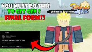 You Must Do This to Unlock Gen 3 Tailed Beast Final Form!! | Shindo Life Roblox