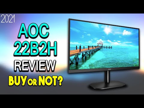 Monitorius AOC 22B2H LED 21.5inch/Business/Panel VA/ Full HD 1080p VGA 60Hz HDMI 75 Hz video