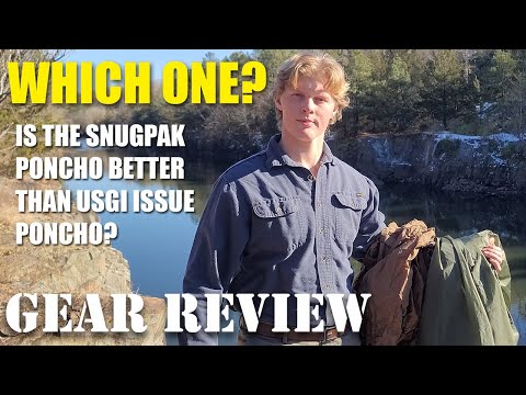 Snugpak Poncho vs. US Issue Poncho  - Which One is Better?