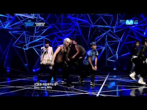 120705 Super Junior - Sexy, Free & Single Comeback Stage @ Mnet M!Countdown